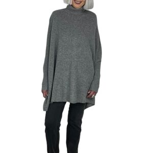 Brodie Fine Cashmere Jojo Poncho‎ Pullover Sweater Turtleneck